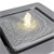 WOMO-DESIGN Springbrunnen grau, mit LED Beleuchtung und Pumpe, 28.5x59x28.5 cm, aus Kunststoff