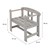 WOMO-DESIGN Potting bench glazed grey, 58x67x35 cm, pine wood
