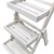WOMO-DESIGN Kukkatikkaat 3 askelmaa liitutaululla, valkoinen, 71.5x36.5x5.5 cm, puusta valmistettu.