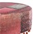 Sitzhocker 38x36 cm Rot aus Stoffbezug mit Holzbeine  WOMO-Design