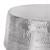 Couchtisch Ø 90x45 cm Silber aus Aluminium in Hammerschlag Optik  WOMO-Design