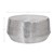 Couchtisch Ø 90x45 cm Silber aus Aluminium in Hammerschlag Optik  WOMO-Design