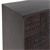 Kommode Shabby Chic mit drei Türen 85x150x45,5 cm Braun/Schwarz aus Mangoholz WOMO-Design