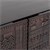 Kommode Shabby Chic mit drei Türen 85x150x45,5 cm Braun/Schwarz aus Mangoholz WOMO-Design