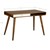 Schreibtisch mit Schublade und offenem Fach 117x75x60 cm Braun aus Sheesham Holz  WOMO-Design