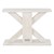 Tischbeine 2er Set 50x37x13 cm Weiß aus Massivholz WOMO-Design
