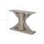 Tischbeine 2er Set 50x37x13 cm Grau aus Massivholz WOMO-Design