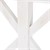 Tischbeine 2er Set 80x72,5x13 cm Weiß aus Massivholz WOMO-Design