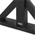 Tischbeine 2er Set 80x72,5x13 cm Schwarz aus Massivholz WOMO-Design