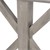 Tischbeine 2er Set 80x72,5x13 cm Grau aus Massivholz WOMO-Design
