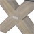 Tischbeine 2er Set 49x38x10 cm Grau aus Massivholz WOMO-Design