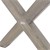 Tischbeine 2er Set 79x73x10 cm Grau aus Massivholz WOMO-Design