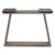 Tischbeine 2er Set 49,5x38x9,5 cm Grau aus Massivholz WOMO-Design