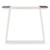Tischbeine 2er Set 79,5x73x10 cm Weiß aus Massivholz WOMO-Design