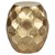 Beistelltisch Ø 28x50 cm Gold aus Metall WOMO-Design