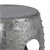 Beistelltisch Ø 38x43 cm Silber aus Metall WOMO-Design