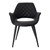 Set di 2 sedie da pranzo 63x63 cm in ecopelle nera WOMO-DESIGN