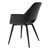 Chaise de salle à manger set de 2 63x63 cm faux cuir noir WOMO-DESIGN