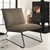 Lounge Chair 85x63x76 cm Zelená/cerná z mikrovlákna WOMO Design