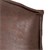 Silla de salón WOMO-DESIGN marrón, 85x63x76 cm, de cuero crudo de microfibra