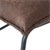 WOMO-DESIGN cadeira lounge castanha, 85x63x76 cm, feita de microfibra rawhide