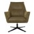 WOMO-DESIGN loungestoel met armleuning olijf, 76x76x74 cm, gemaakt van micro leder met suede look