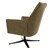WOMO-DESIGN loungestoel met armleuning olijf, 76x76x74 cm, gemaakt van micro leder met suede look