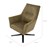 Fotel wypoczynkowy WOMO-DESIGN z podlokietnikiem oliwkowy, 76x76x74 cm, wykonany z mikro skóry o wygladzie zamszu
