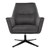 Lounge stol med armlæn 76x76x74 cm grafit i micro læder WOMO-DESIGN