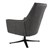Lounge židle s podruckami 76x76x74 cm grafitová v mikro kuži WOMO-DESIGN