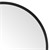 Wall mirror with metal frame Ø 60 cm black glass by WOMO-Design