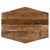 WOMO-DESIGN zestaw 2 stolików bocznych naturalny/bialy, 73x56 / 56x48 cm, lite drewno mango i zelazo