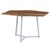 WOMO-DESIGN conjunto de 2 mesas laterais natural/branco, 73x56 / 56x48 cm, madeira de manga maciça e ferro