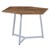 WOMO-DESIGN set di 2 tavolini naturali/bianchi, 73x56 / 56x48 cm, legno massiccio di mango e ferro