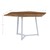 Sada 2 šestiúhelníkových stolku 73x45 / 56x40 cm prírodní mangové drevo a železo WOMO-Design
