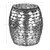 Beistelltisch 39x44,5 cm Silber aus Eisen und Metall WOMO-Design
