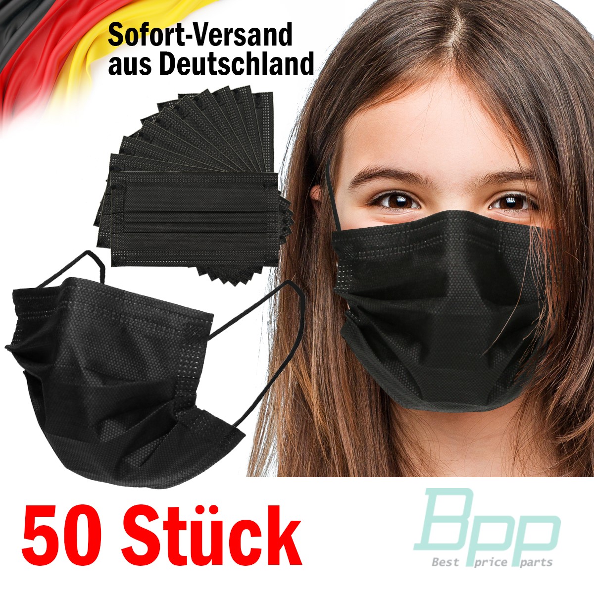 Indexbild 11 - Mundschutz Maske Einweg 50 Stück Mund-Nasen-Schutz 3lagig Gesicht Schutzmaske OP