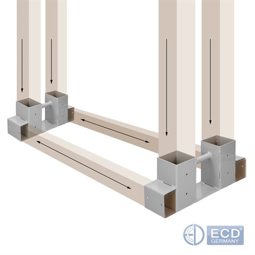 Holzstapelhilfe Holzstapelhalter Stapelhilfe Gestell Holzlager