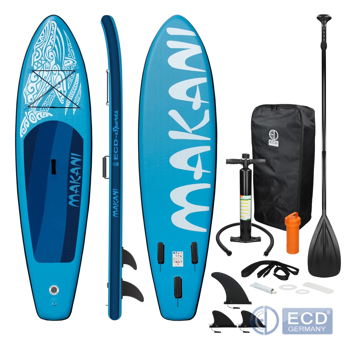 Details zu  Stand Up Paddle Board SUP Surfboard Makani Paddelboard Paddling aufblasbar 320cm Super willkommener Versandhandel